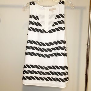 Banana Republic Sleeveless Blouse Navy Cord L